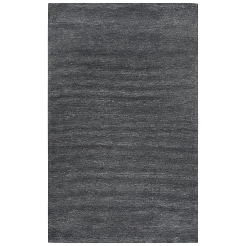 Rizzy Home Alora Decor Emerson 5' X 8' Solid Dk. Grey/Gray/Rust/Blue Hand-Tufted Area Rug