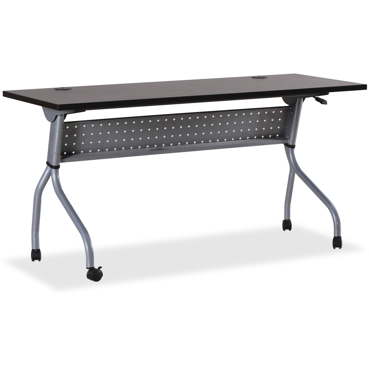 Lorell Llr60730 Espresso/Silver Training Table