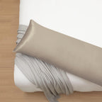 Ersmak Satin Body Pillow Cover, 20X54 Inches Sand Ultra Soft Satin Body Pillow Case For Hair And Skin, Silky Slip Cooling Long S