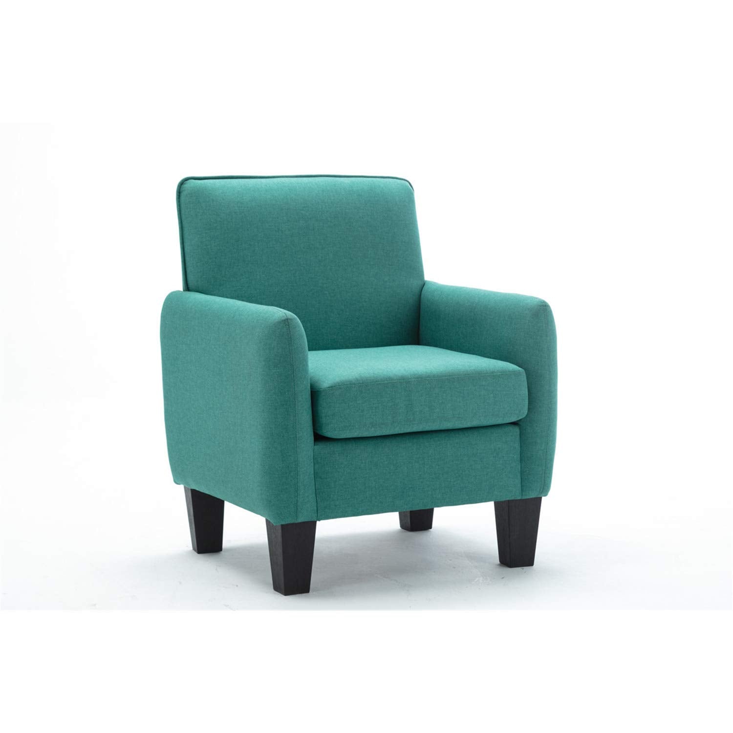 Lilola Home Mia Green Linen Accent Armchair