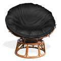 Iceberg Elf Outdoor Papasan Cushion Cover Only,(For 40In-50In Papasan Cushion Cover Waterproof) Black, Zipper Design For Easy Cl