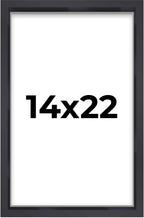 14x22 Shadow Box Frame Contemporary Black | 1'' Depth of Usable Space| Interior Size 14x22 or 22x14 Inches| UV Resistant Acrylic