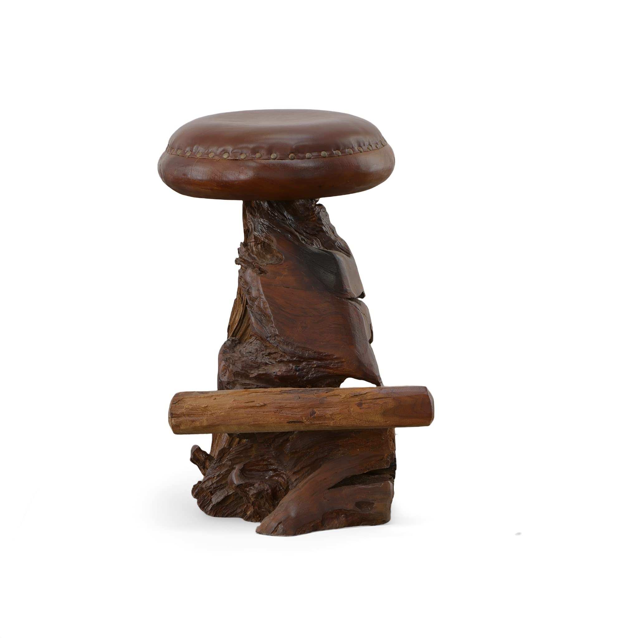 AFD Home Old Growth Teak Root Counter Stool - Thumbnail 5