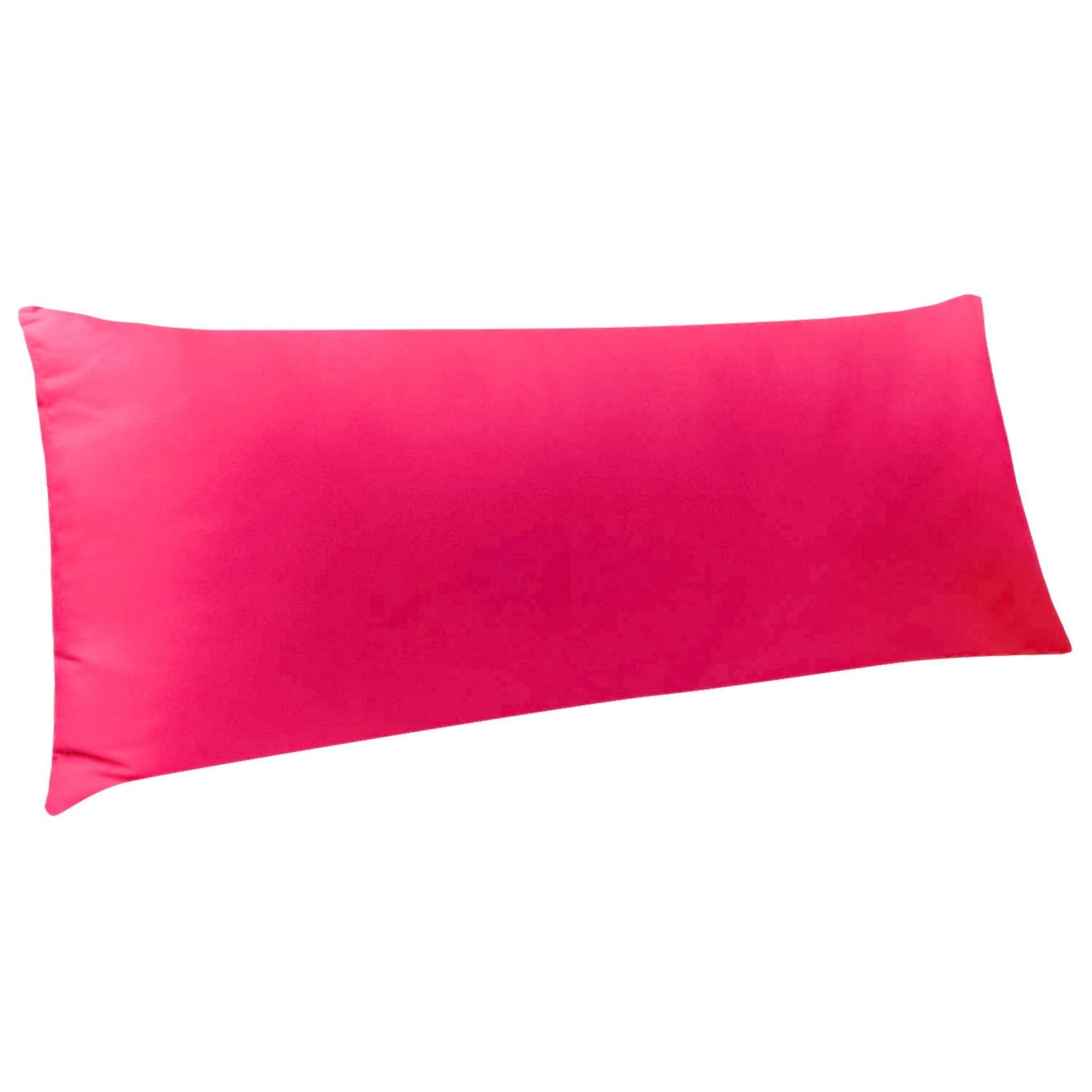 Ntbay Body Pillowcase - Brushed Microfiber 20X54 Pillowcase - Soft, Wrinkle-Free, Fade-Resistant, Stain-Resistant, Magenta Body