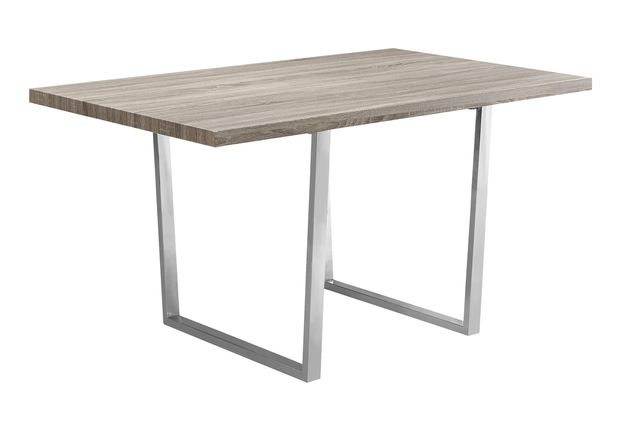 Monarch Specialties Dining Table, 59&quot;L X 35.5&quot;D X 30.25&quot;H, Dark Taupe