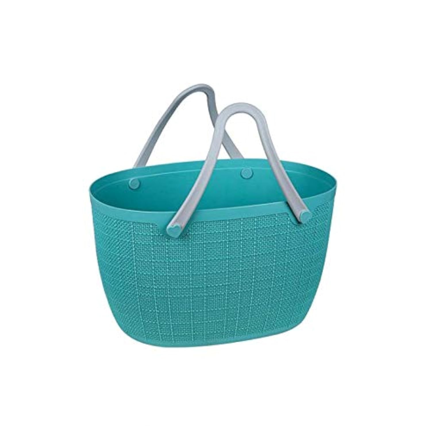 Homies, 1 Piece, Plastic Hollow Storage Organizer Basket With Handles, Shower Caddy Tote Storage Bins For Bathroom, Kitchen, Clo