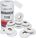 White Pricing Labels For Monarch 1110 Price Gun - Sixteen Rolls, 17,000 Pricemarking Labels