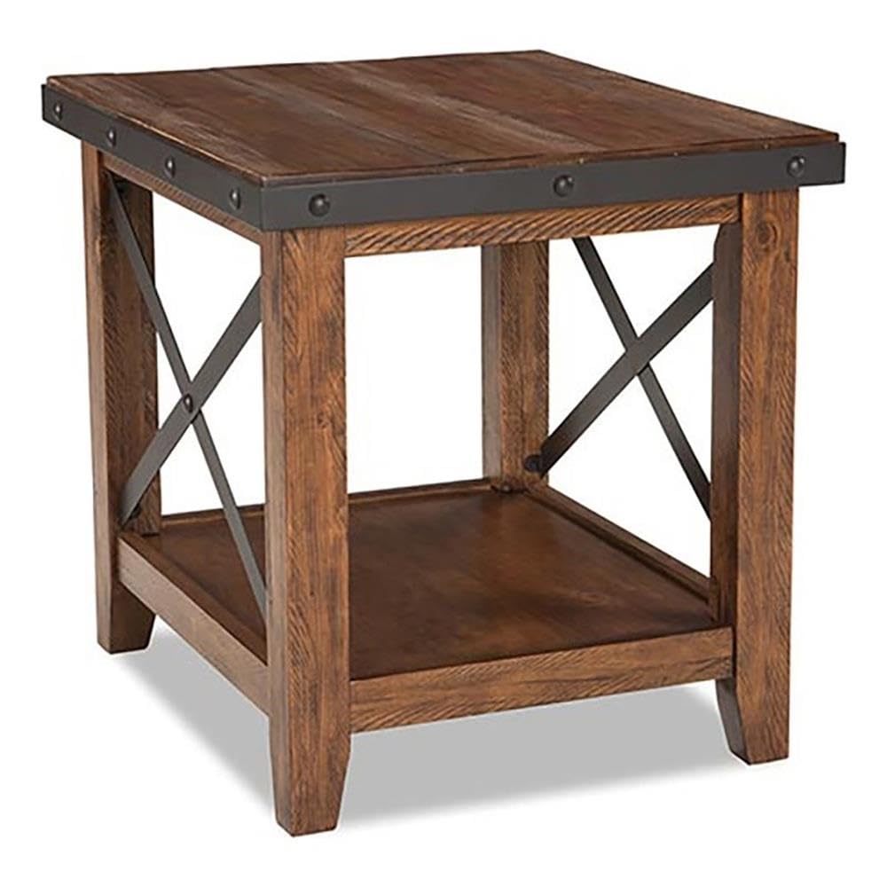 Intercon Taos 26&quot; Wide End Table, Canyon Brown