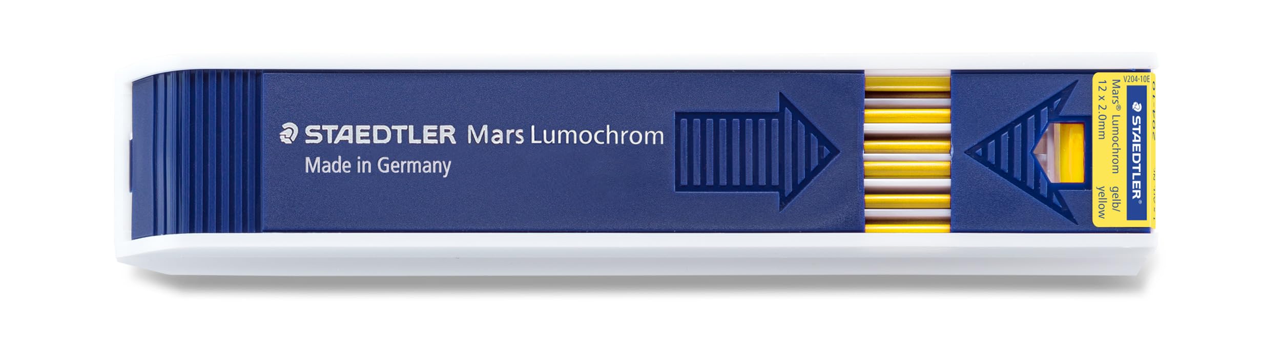 Staedtler Mars Lumochrome 204-10 Colour Drawing Refill Yellow 2 Mm For Lead Pencils