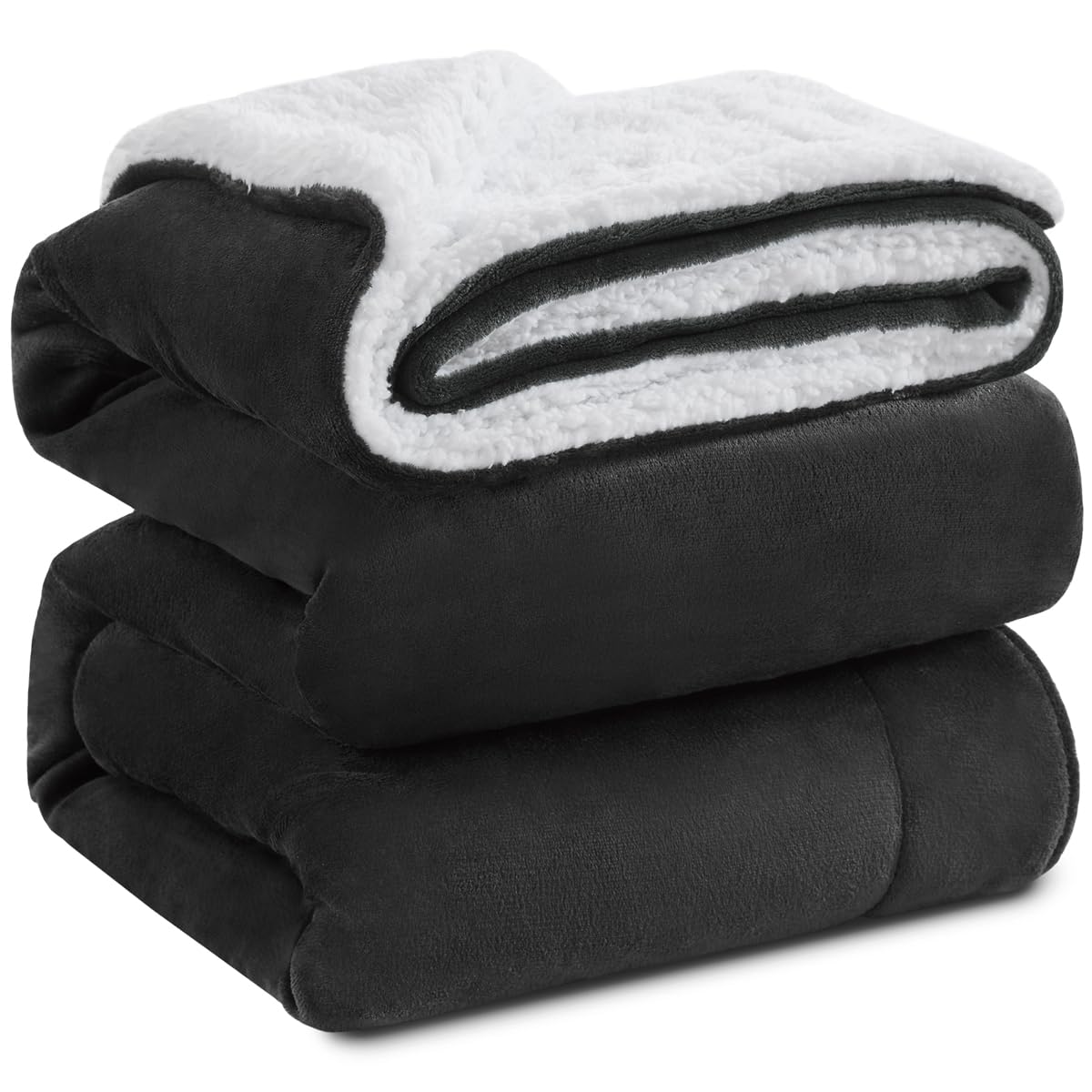 Kawahome Sherpa Fleece Queen Size Blanket For Bed - Extra Warm And Heavy Thick Blankets For Winter, Super Soft 500Gsm Plush Blan