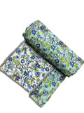 Elegance Reversible 3 Layered Pure Cotton Single Bed Comforter/Ac Dohar/Duvet/Blanket (Multicolor, Pattern 3)