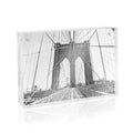 Isaac Jacobs 3.5    x 5    Super Thick [23MM Thickness] Clear Acrylic Magnetic Block Picture Frame, Double-Sided, Frameless, Fre