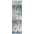 Rizzy Home Alora Decor Radiant 2'6" X 8' Abstract Blue/Ivory/Gray Hybrid Area Rug