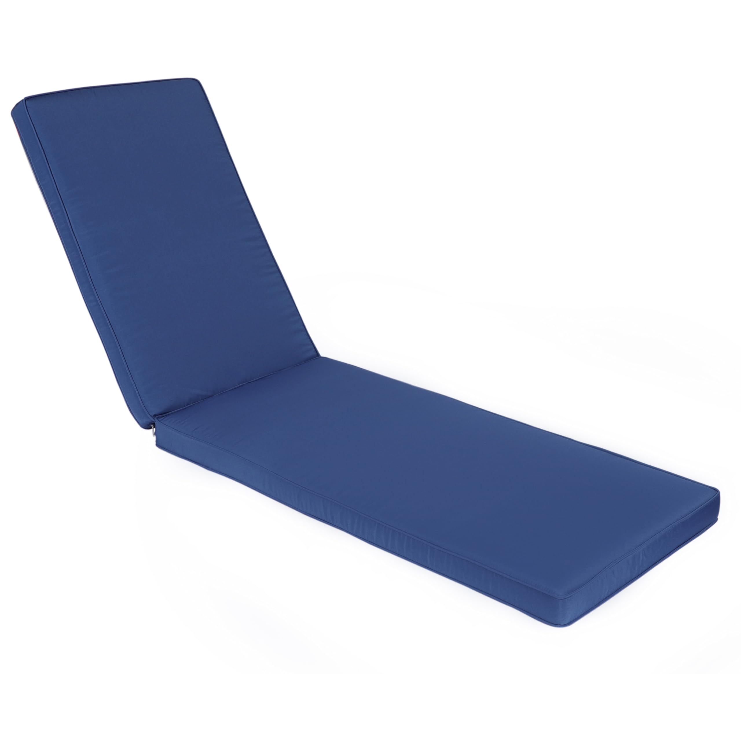Only Choice Outdoor Lounge Chair Cushions Patio Chaise Lounge Replacement Cushions Funiture Seat Cushions Chair Pads (Navy Blue-