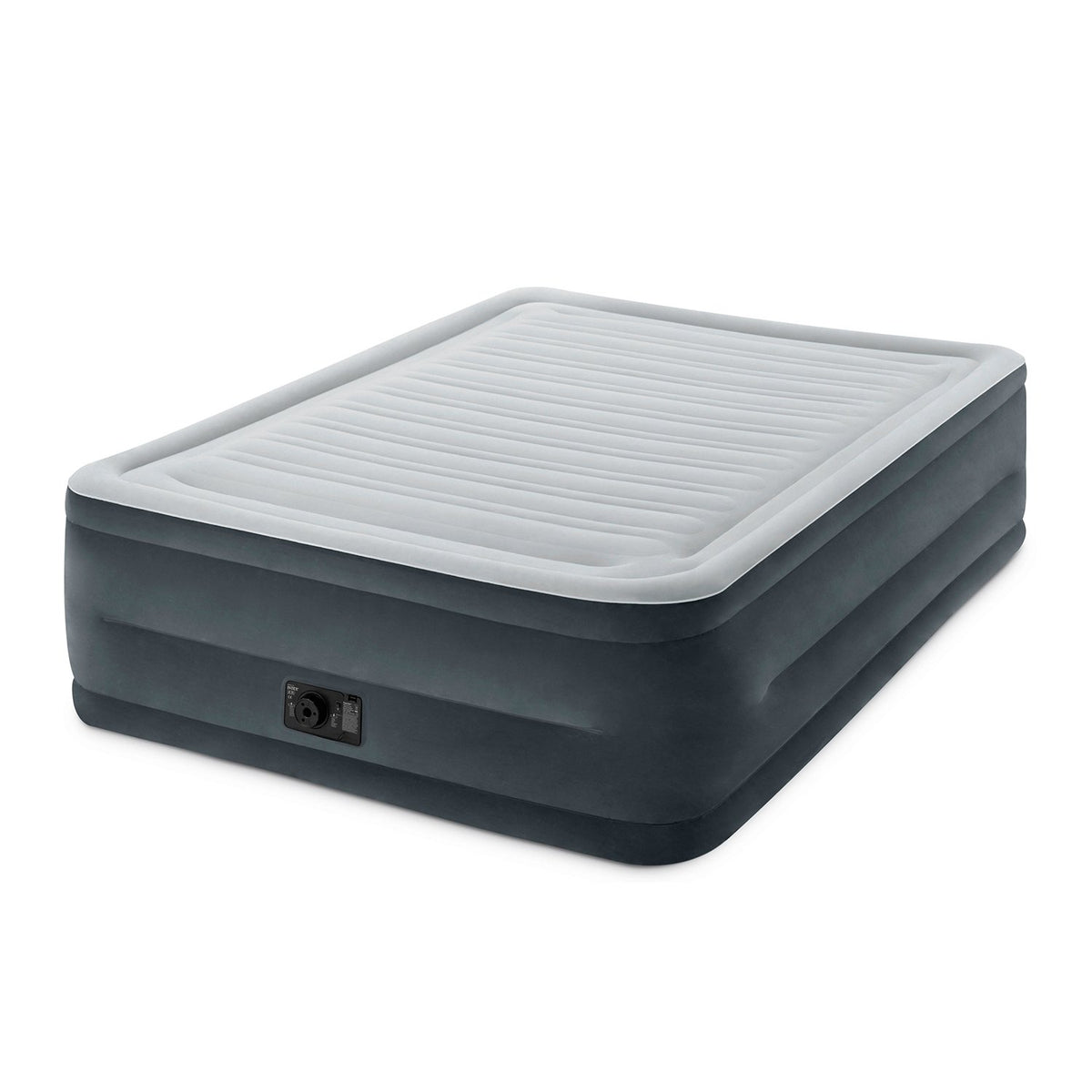 Intex 64417E Comfort Plush Elevated Dura-Beam Airbed With Built-In Electric Pump, Bed Height 22', Queen