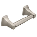 Moen Contemporary Brushed Nickel Toilet Paper Holder, Modern Wall Mounted Toilet Roll Holder, P5050BN ( Packaging may state Donn