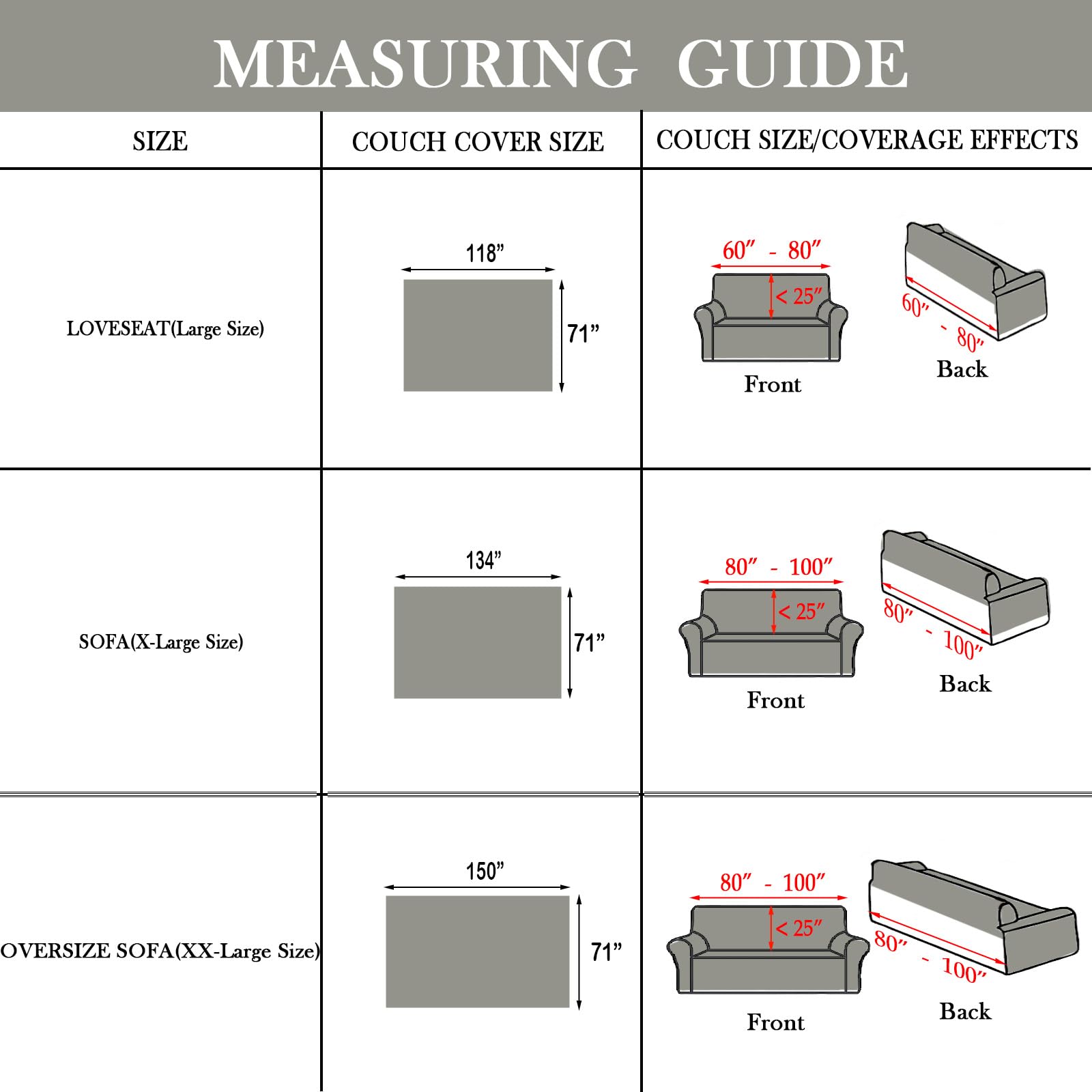 Handontime Couch Slipcovers For Sofas Dark Grey Couch Cover Sofa Cover For Dogs Boho Pet Couch Protector With Tassel Couch Throw Cover Chenille Herringbone Couch Cover Sofa 2 3 Seat Cover, 71' X118'