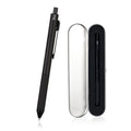 Smttw 4 In1 Multi-Function Refillable & Retractable Ballpoint Pen + 0.5Mm Mechanical Pencil, Fine Point, Black Metal Barrel, Bla