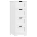 FOTOSOK Bathroom Storage Cabinet with 4 Drawers, Small Bathroom Cabinet