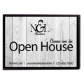 Victorystore Realtor Gifts - Realtor Door Mat - Realtors Doormat 24 Inches X 36 Inches (Open House White Wood Design)