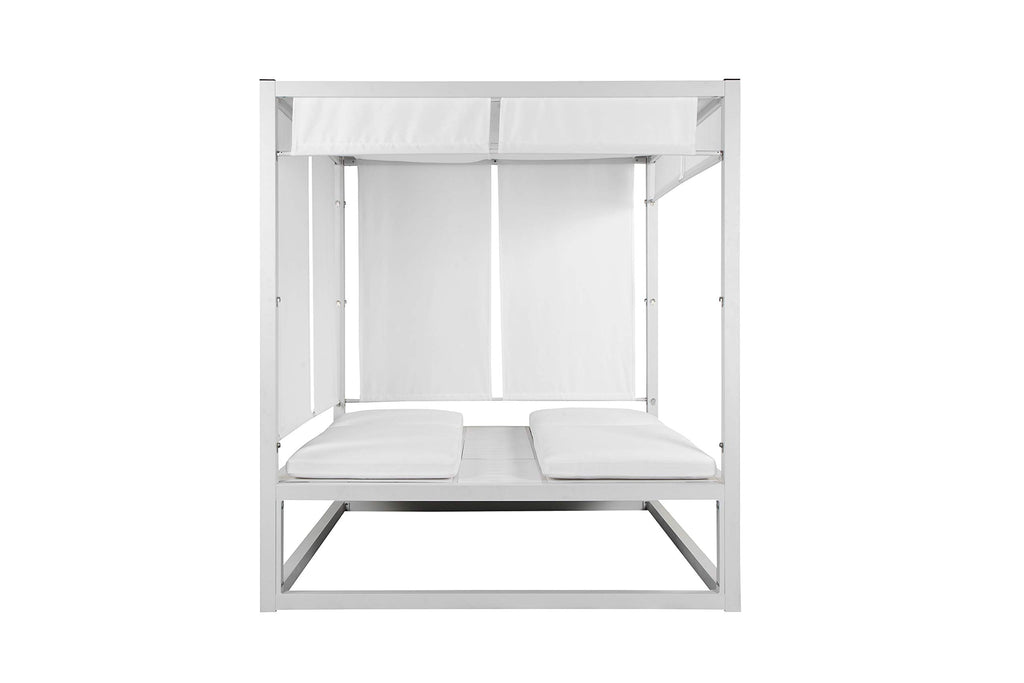 Pangea Home Madona Db Whtwht Patio Daybed, White