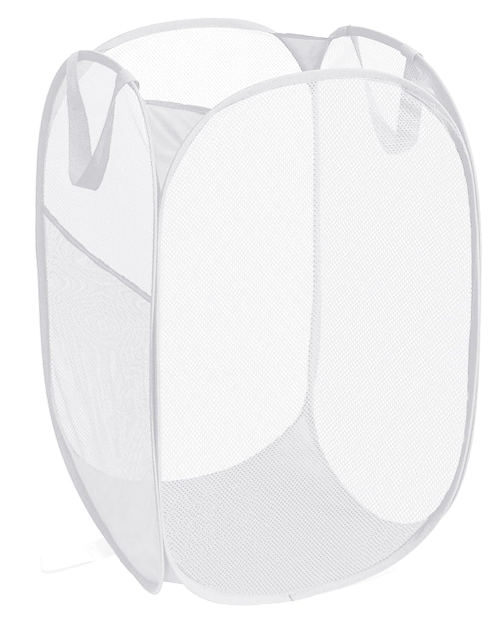 Durable Collapsible Laundry Baskets, Reinforced Mesh Pop Up Laundry Hamper, Foldable Clothes Hampers with Carry Handles for Laun