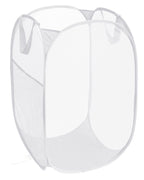 Durable Collapsible Laundry Baskets, Reinforced Mesh Pop Up Laundry Hamper, Foldable Clothes Hampers with Carry Handles for Laun