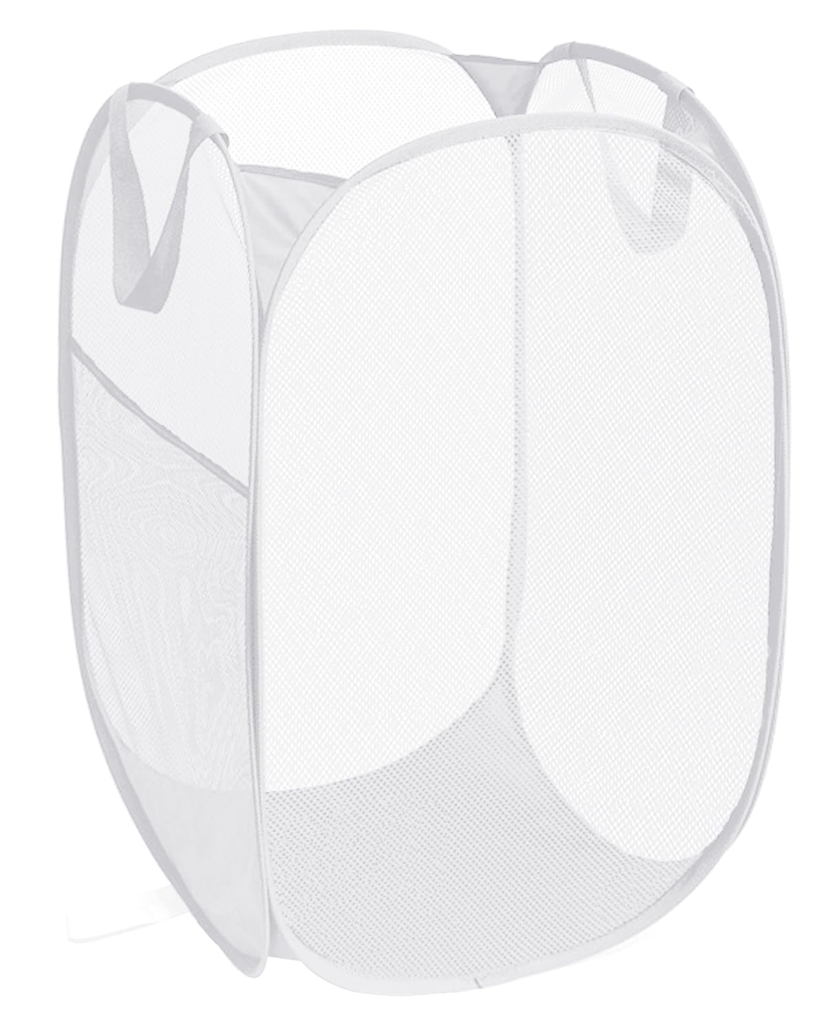 Durable Collapsible Laundry Baskets, Reinforced Mesh Pop Up Laundry Hamper, Foldable Clothes Hampers with Carry Handles for Laun