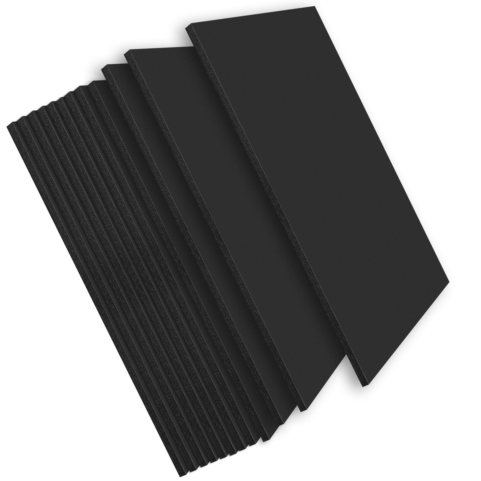 Mat Board Center, Pack Of 25 Foam Boards (Black Color, 11X14 3/16')