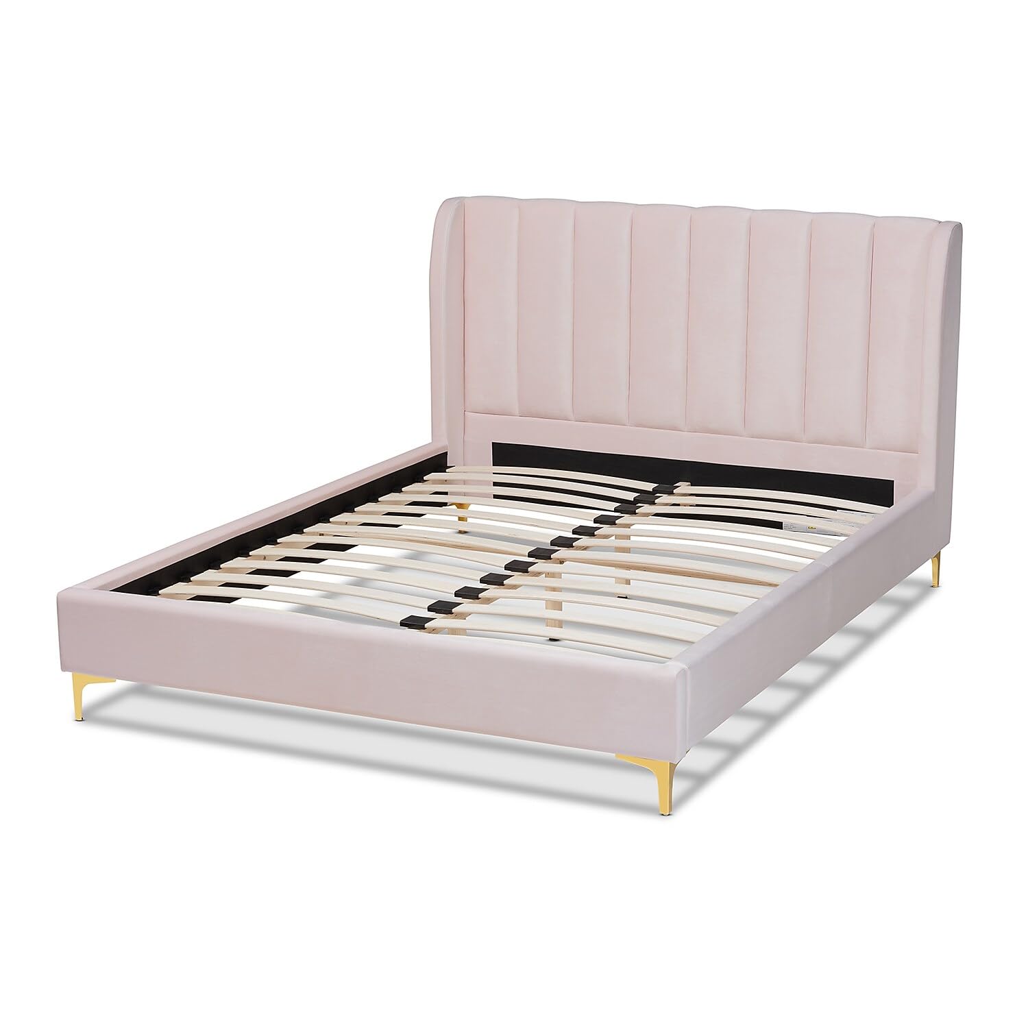 Baxton Studio Saverio Platform Bed - Thumbnail 2