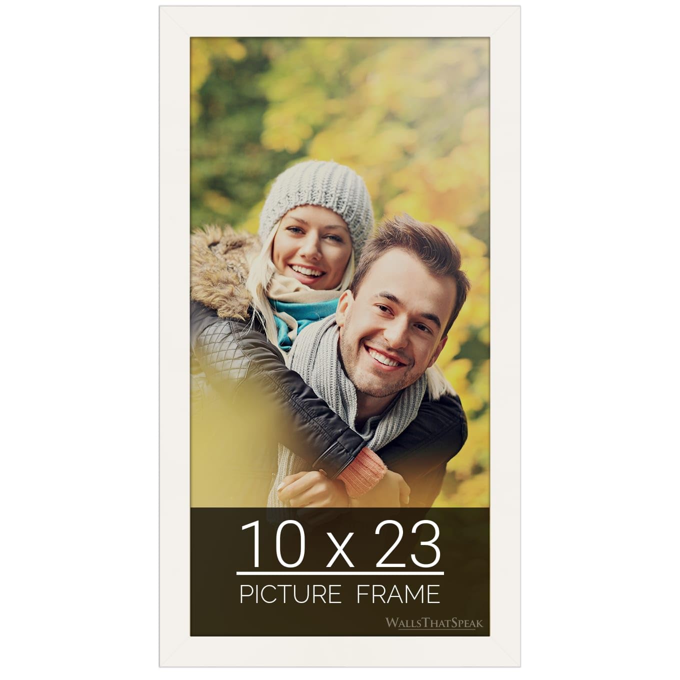 wallsthatspeak 10x23 white Picture Frame for Puzzles Posters Photos or Artwork