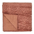 Kosas Home Dimitry 92" Velvet and Cotton Sateen Queen Quilt in Terracotta Orange