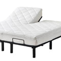 Kingnex Split Top King Mattress Topper For Adjustable Bed With Upper Flex Fluffy Matress Cover Quilted Fitted Mattress Pad With