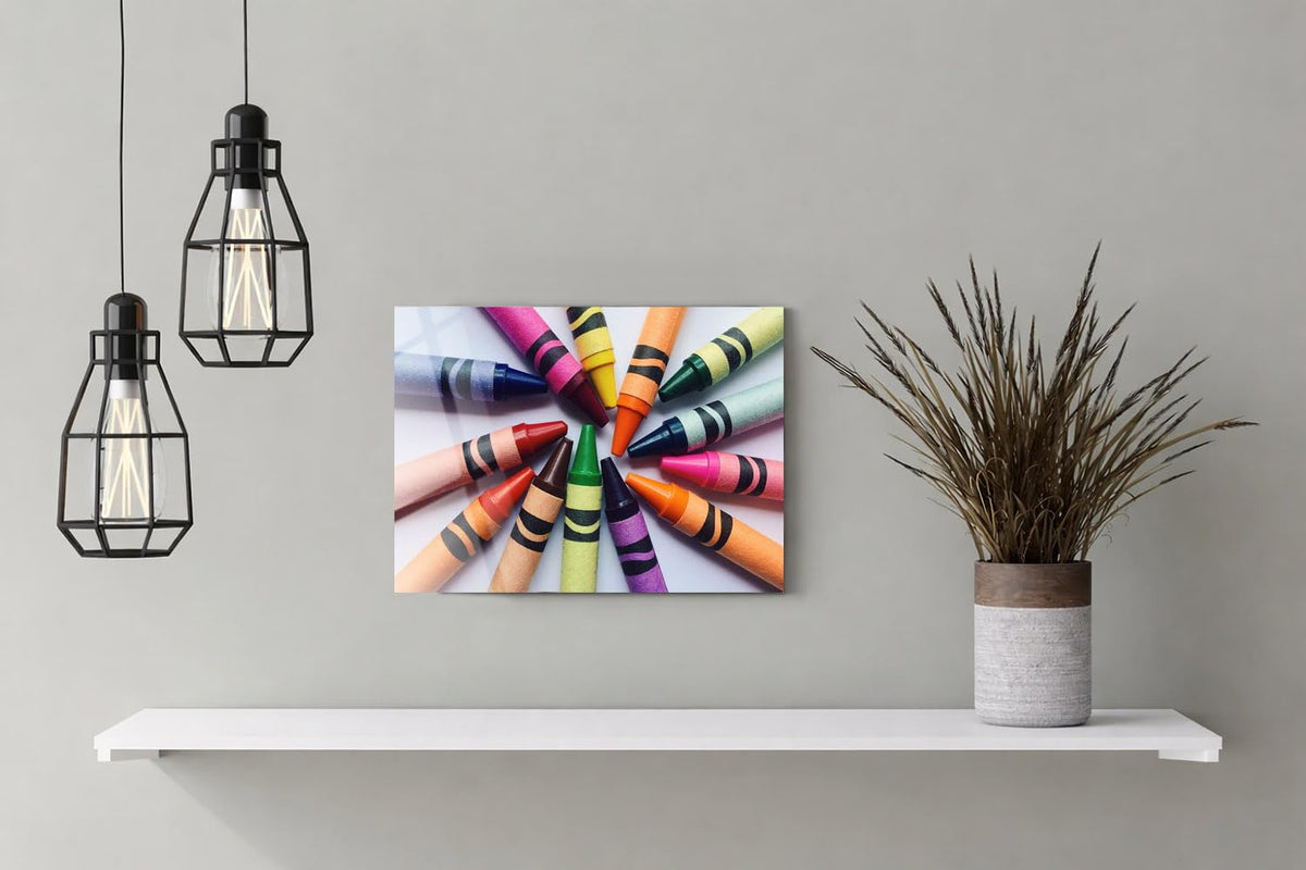 DesignSkinz Wall Art | Acrylic Glossy Printed Frame|Home Decor for Living Room, Bedroom, Office, Study, Shelf (11x9inch)  Color