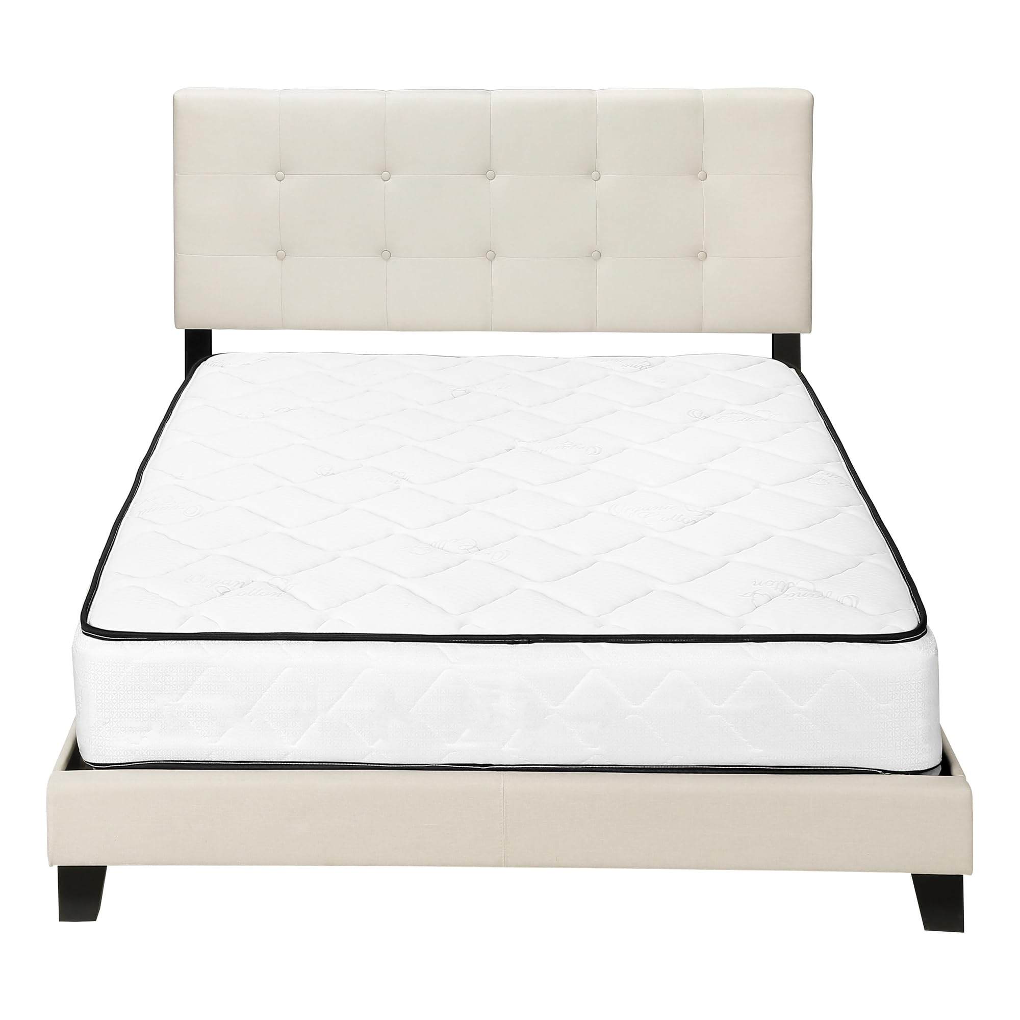 Monarch Specialties Bed Frames, Queen, Beige