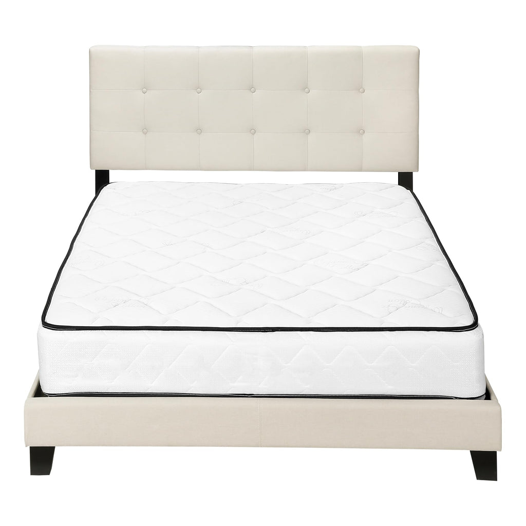 Monarch Specialties Bed Frames, Queen, Beige