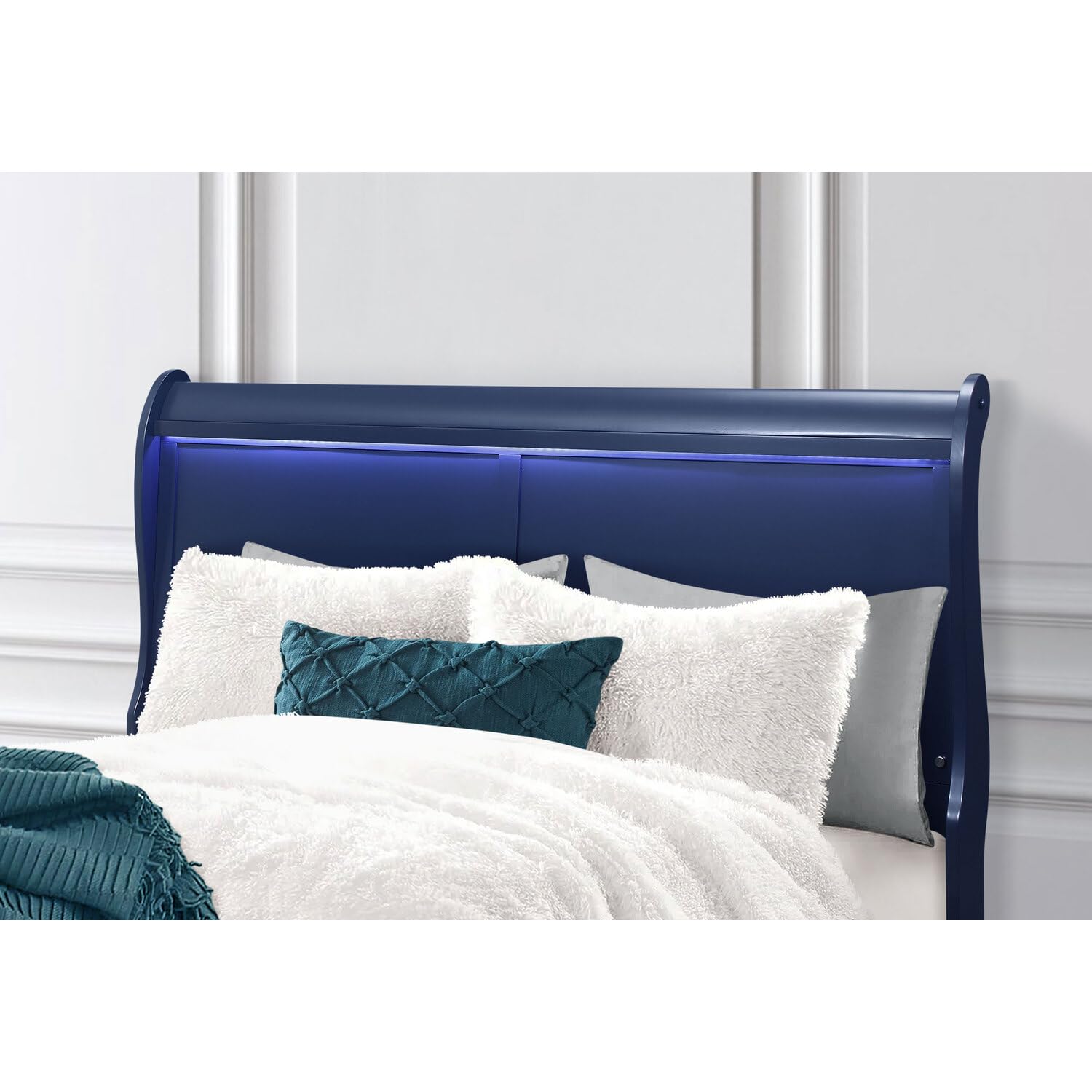 Global Furniture Usa Charlie Blue Full Bed