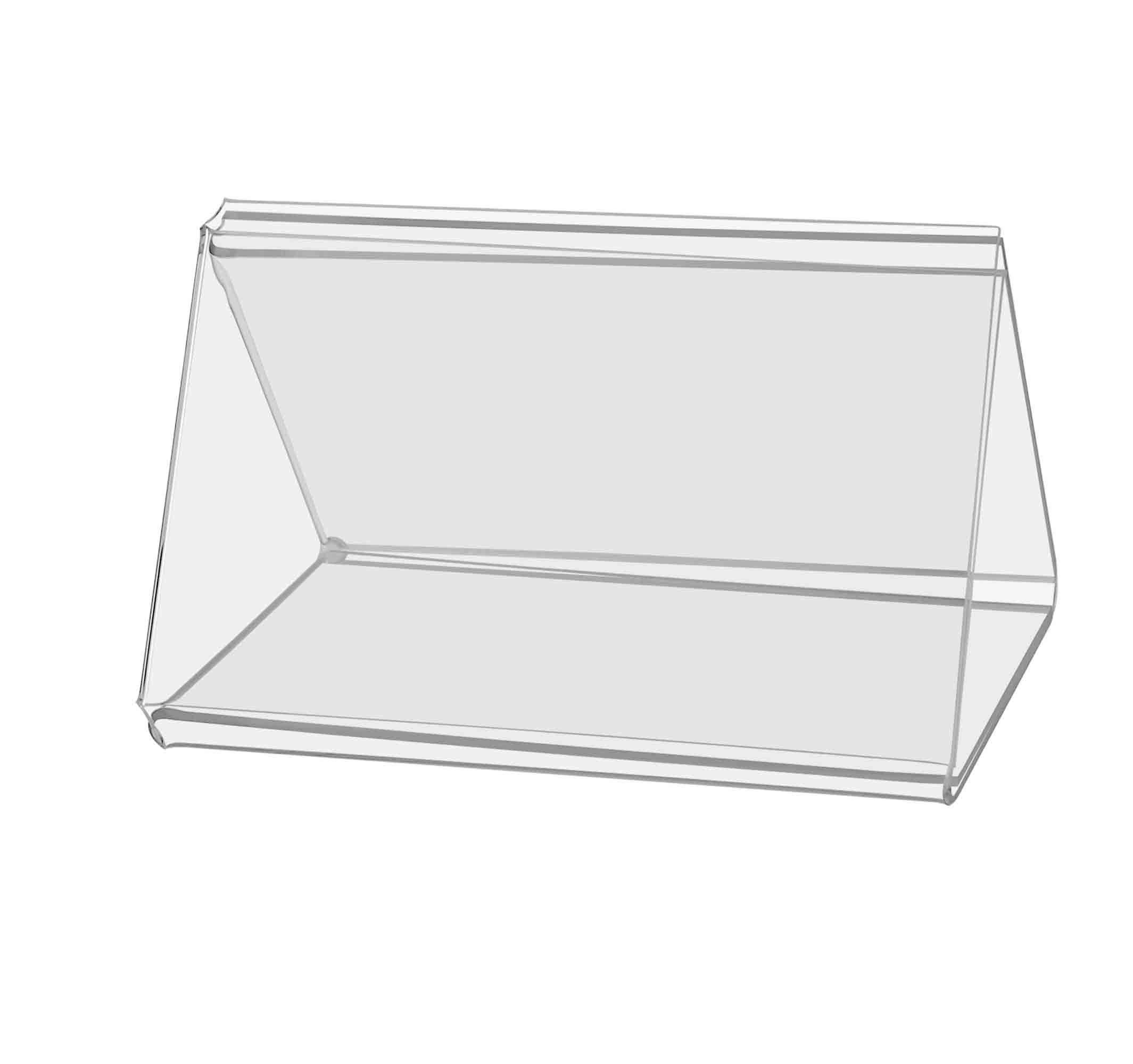 6 Pack Sign Holder 3 Sided Each Side Holds 5' X 7' Menu Advertisements Table Tent Bottom Load Multi Panel Clear Acrylic Counte