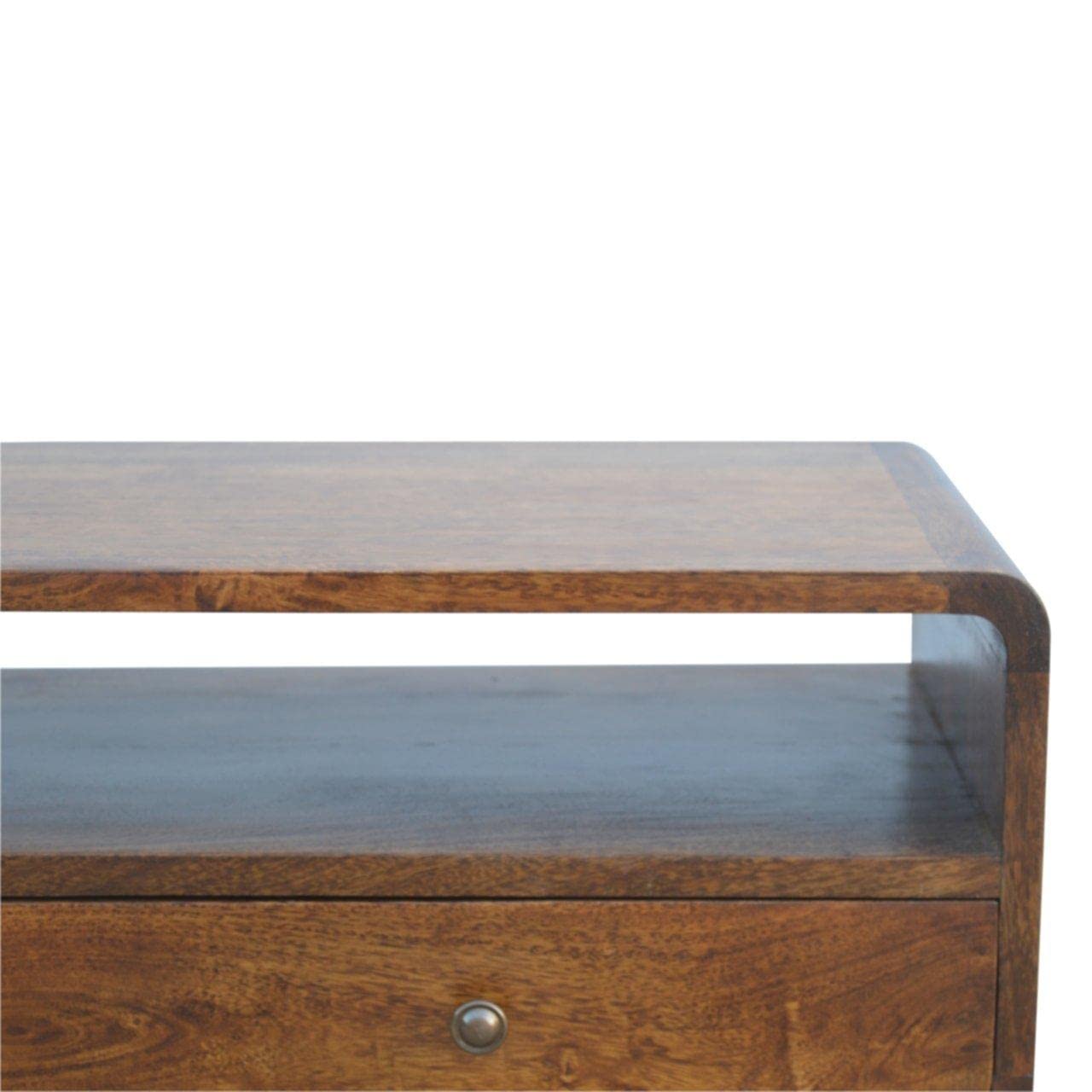 Artisan Furniture Console, Mango Wood, Chestnut, 90 x 35 x 90 cm