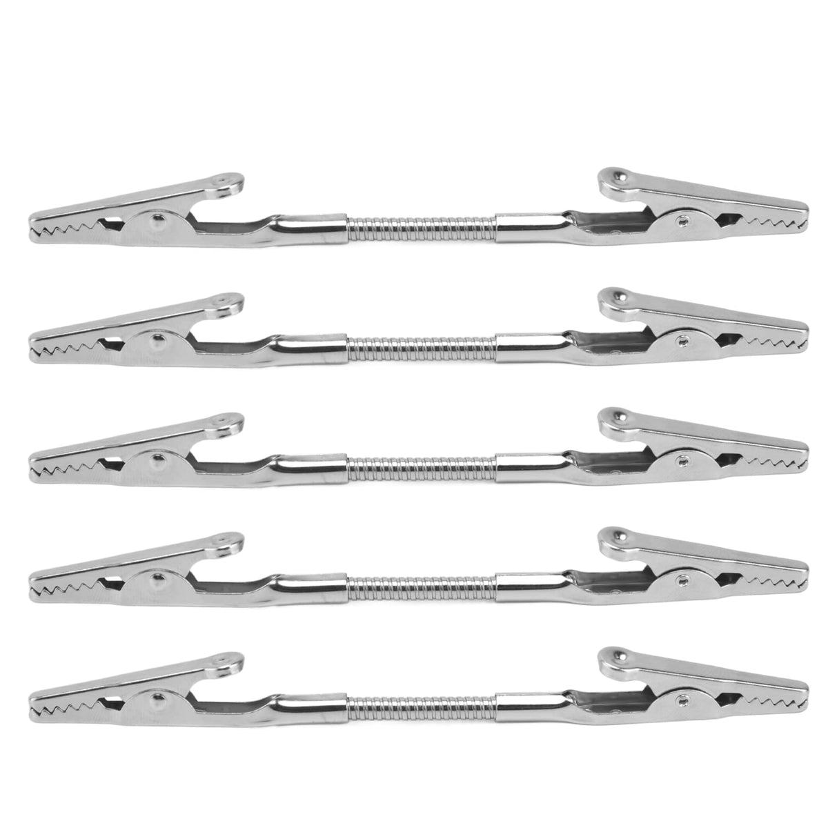 Zunate 5Pcs Double Head Clip, Metal Wire Pictures Memo Note Clips, Bendable Sturdy Metal Strong Clip For School Office Wedding P
