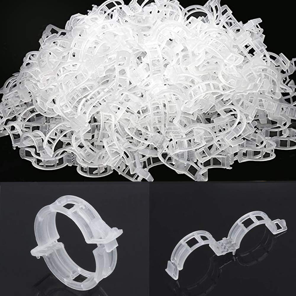 300 Pcs Plant Support Garden Clips,Tomato Vine Clips,Durable Crop Clips In White For Flower Vine Twine Tomato Orchid To Grow Upr
