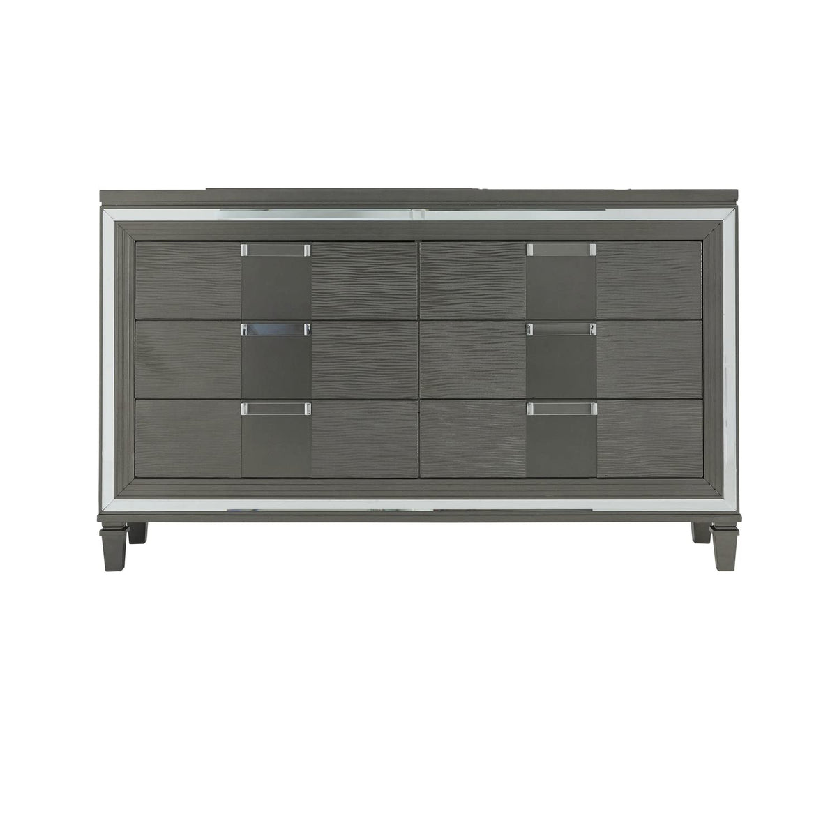 Global Furniture Usa Pisa Metallic Gray Dresser