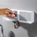 Aexoniz Toys New Creative Wall Mounted Soap Box with Lid Double Grids Soap Draining Rack Bathroom Soap Holder, MultiColor, Plas