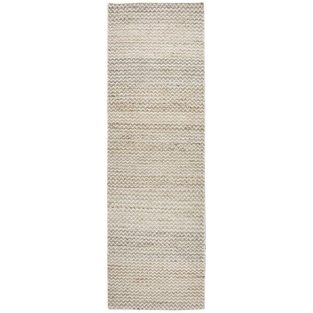 Rizzy Home Hand-Woven Harlem Natural Jute/Wool Chevron Runner Area Rug (2'6" X 8') - 2'6" X 8'