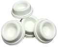 Rubber Door Stopper Bumpers (Pack Of 4) White - Made In Usa - Self Adhesive Wall Protectors, Prevent Damage To Walls From Door K