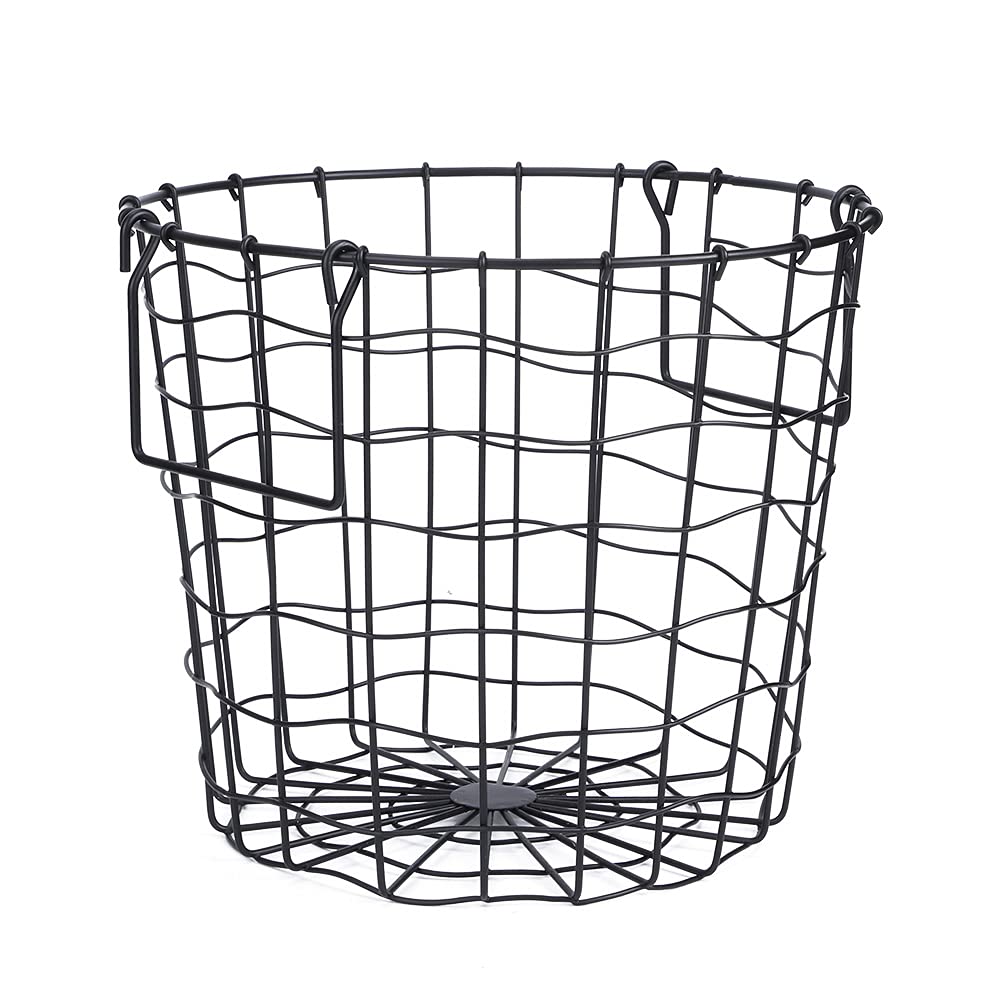 Laundry Hamper, Laundry Basket, Clothes Hamper, Household Bathroom Iron Dirty Clothes Basket Storage Holder Organizer with Handl