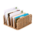 Duimbok Desk Mail Organizer Large Capacity Mail Holder with 5Slot, Letter Sorter File Holder, Letter Tray Office Envelope Organ