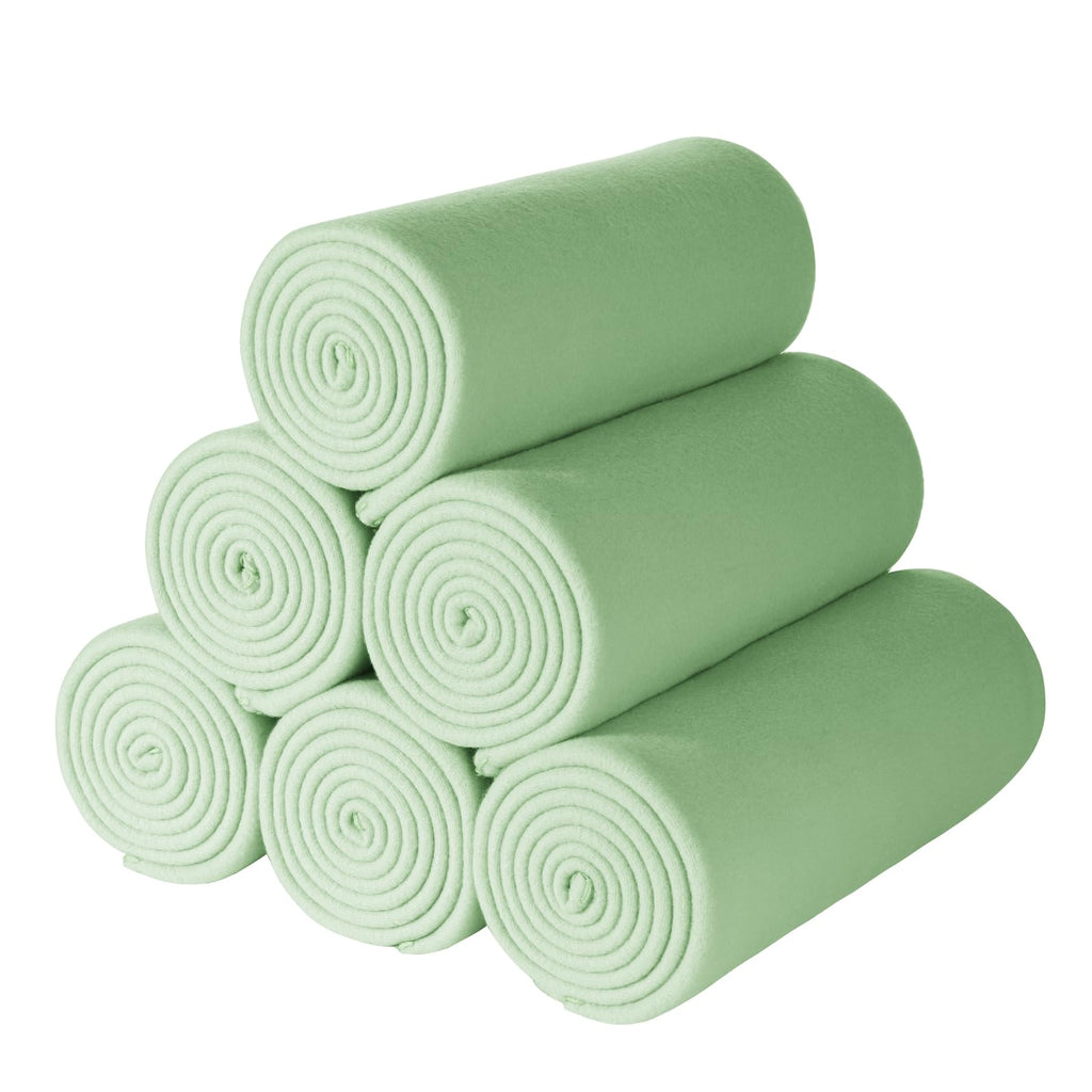 Cai Teng Fleece Throw Blankets 6 Pack Lightweight Warm Soft Cozy Kids Blanket Pet-Friendly Bulk Fleece Blanket Solid For Home, B