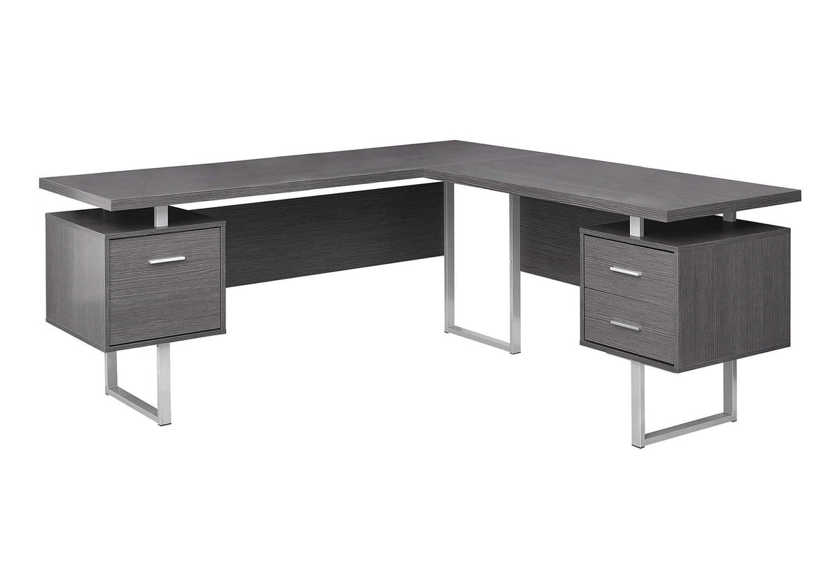 Monarch Specialties Computer 70&quot;L Desk Left Or Right Facing - Grey