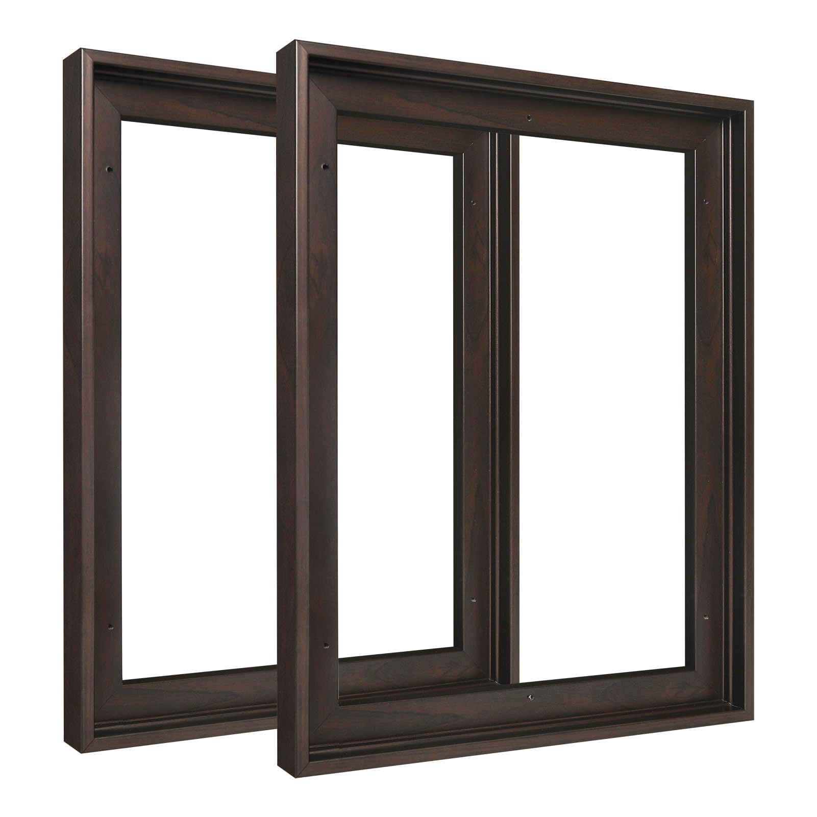 FOLKOR 2 Pack Floating Frames for 12x16 Canvas Paintings, 0.9    Deep Canvas Frame for Rustic Portrait Landscape, Modern Floater